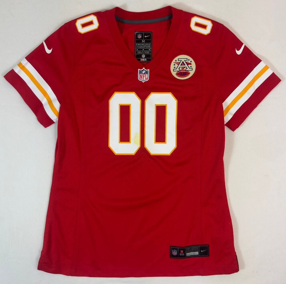 Nike Kansas City Chiefs Sample Jersey Womens M Player 00 NFL Football Rare